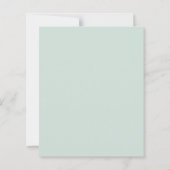 バジェットシンプル招待状ミント結婚ズ夕べパーティー (裏面)