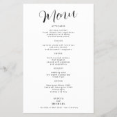 バジェットシンプル白黒のメ結婚ニュー チラシ (正面)