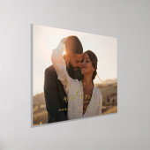 バジェットシンプル結婚の写真歓迎eucalyptus 箔ポスター (レイダウン)