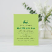 バジェットシンプルSt patricks day招待状 (スタンド正面)