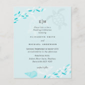 バジェットシーウミガメビーチ結婚式コーラルティール（緑がかった色） (正面)