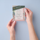 バジェットシーガラスグリーンユーカリ葉ス結婚ズ チラシ (手)