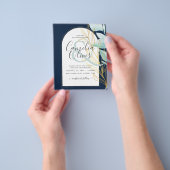 バジェットシーガラス金ゴールドリーフアンパサンド結婚ズ チラシ (手)