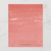 バジェットシーコーラルビーチブライダルシャワー招待 (裏面)