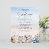 バジェットシーシェルビーチ結婚式招待状 (スタンド正面)