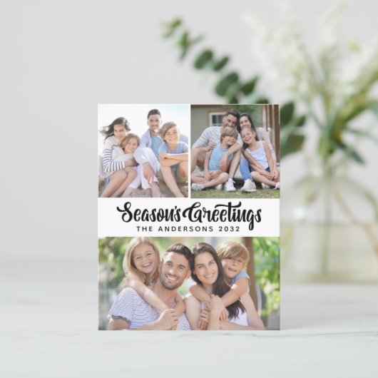 バジェットシーズンの挨拶フォトホリデーカード (スタンド正面)