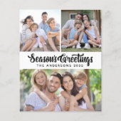バジェットシーズンの挨拶フォトホリデーカード (正面)