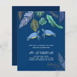 バジェットシー結婚ウミガメの青い黄色