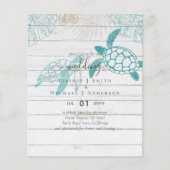 バジェットシー結婚カメのモダンラインアート (正面)