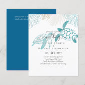 バジェットシー結婚カメのモダンラインアート (正面/裏面)