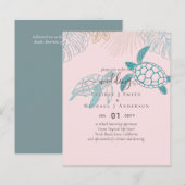 バジェットシー結婚カメのモダンラインアート (正面/裏面)