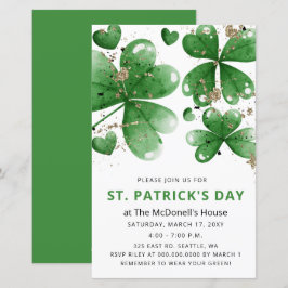 バジェットジッタシャームロックSt patricks day招待状