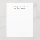 バジェットジプソフィラバビーズブレス結婚式招待状 (裏面)