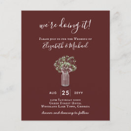 バジェットジプソフィラモダンメミニマルン結婚ズ チラシ