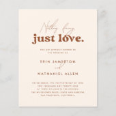 バジェットジャストラブクリームテラコッタレトロ結婚ズ (正面)