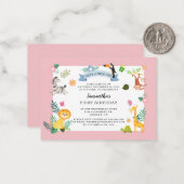 バジェットジャングルサファリアニマル1st誕生日ワイルドワン ノートカード (正面/裏面インサイチュ)