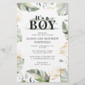 バジェットジャングルサファリキレーフベビーシャワーボーイズ 便箋 (正面)