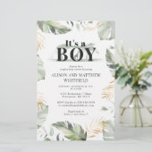 バジェットジャングルサファリキレーフベビーシャワーボーイズ 便箋 (スタンド正面)