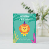 バジェットジャングルライオンキッドズ誕生日招待状 (スタンド正面)