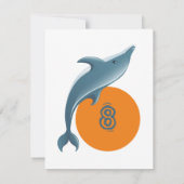 バジェットジャ遊ンプドルフィンパークキッズパーティー誕生日 ノートカード (裏面)