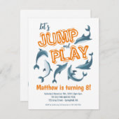 バジェットジャ遊ンプドルフィンパークキッズパーティー誕生日 ノートカード (正面/裏面)