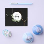 バジェットジョイビジネスロゴハッピーホリデーズブラック チラシ (シングル)