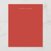 バジェットジンジャーネイビー秋秋の結婚式招待状 (裏面)