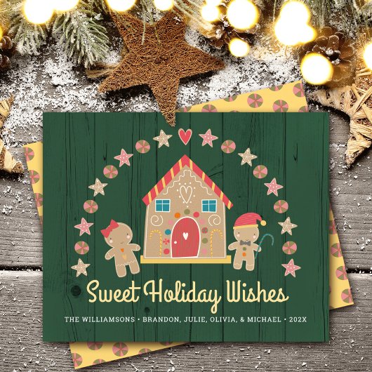 バジェットジンジャーブレッドスウィートホリデーウィズグリーンカード