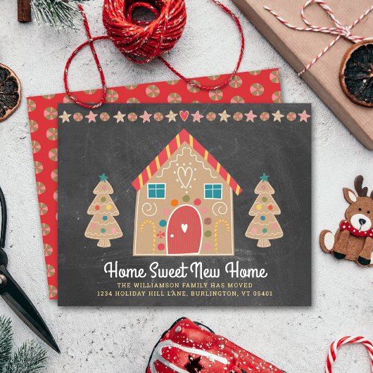 バジェットジンジャーブレッド引っ越しましたシャルボードカード