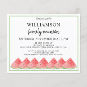 バジェットスイカサマーファミリー懇親会招待状 (正面)