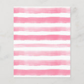 バジェットスイカピンクベビーシャワー招待状 (裏面)