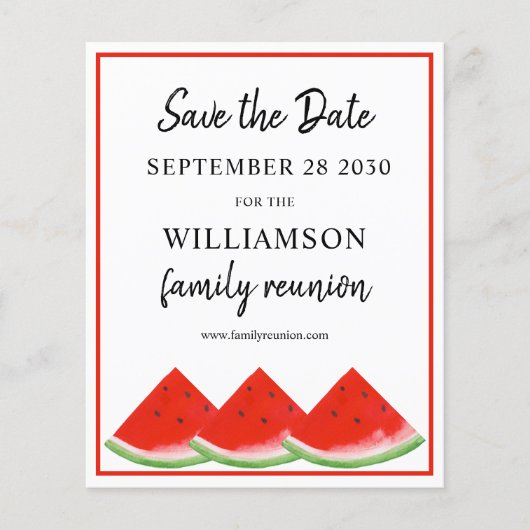 バジェットスイカファミリー懇親会保存日付 (正面)