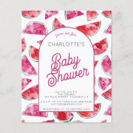 バジェットスイカ赤ちゃんシャワー招待状