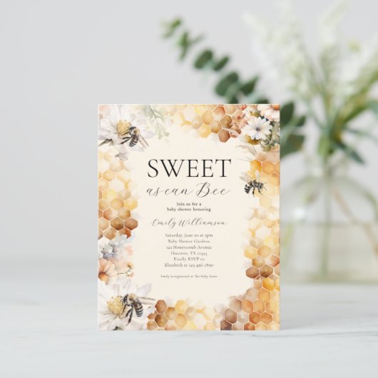 バジェットスウィートエイトビーベイビーシャワー招待状 (スタンド正面)