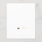 バジェットスウィートエイトビーベイビーシャワー招待状 (裏面)