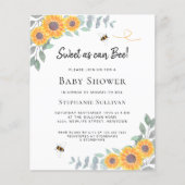 バジェットスウィートエイトビーベイビーシャワー招待状 (正面)