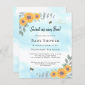 バジェットスウィートエイトビーベイビーシャワー招待状 (正面/裏面)