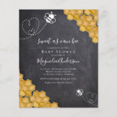 バジェットスウィートエイトビーベイビーシャワー招待状 (正面)