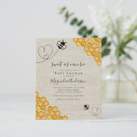 バジェットスウィートエイトビーベイビーシャワー招待状 (スタンド正面)