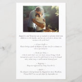 バジェットスウィートエイトビーベイビーシャワー招待状 (裏面)