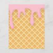 バジェットスウィートトリートアイスクリーム誕生日招待状 (裏面)