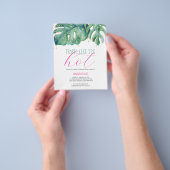 バジェットスウィート16バースデーパーティールアウ（ハワイ式宴会）招待状 チラシ (手)