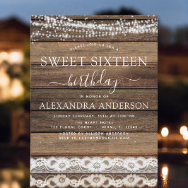 バジェットスウィート16誕生日素朴ファームハウス