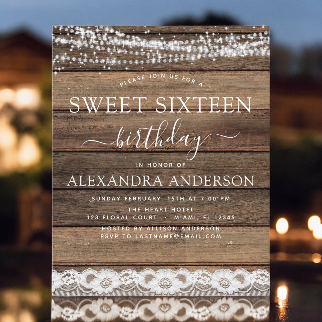 バジェットスウィート16誕生日素朴ファームハウス (クリエイターアップロード済み)