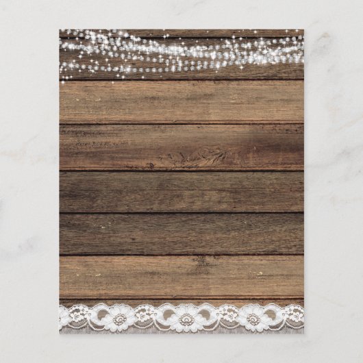 バジェットスウィート16誕生日素朴ファームハウス チラシ (裏面)