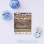 バジェットスウィート16誕生日素朴ファームハウス チラシ (シングル)