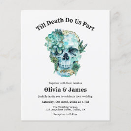 バジェットスカルゴシック結婚式招待状 チラシ