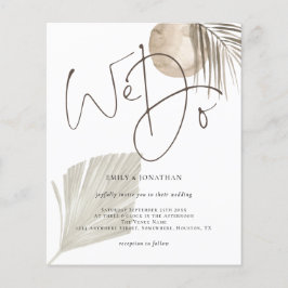 バジェットスクリプトウィドボホパンパ結婚式招待状