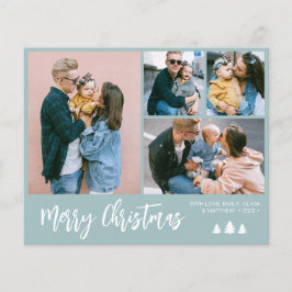 バジェットスクリプトフォトコラージパインクリスマスホリデー チラシ