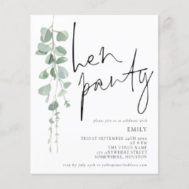 バジェットスクリプトユーカリプトゥスヘンパーティの招待状